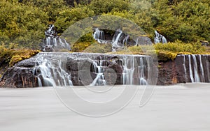 Hraunfossar waterfall, Iceland