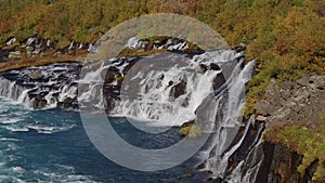 Hraunfossar waterfalls