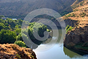 Hrazdan River in Argel, Armenia photo