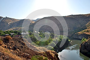 Hrazdan River in Argel, Armenia photo