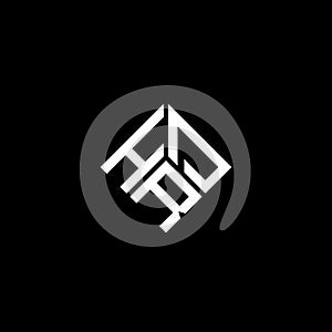 HRD letter logo design on black background. HRD creative initials letter logo concept. HRD letter design