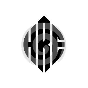HRE circle letter logo design with circle and ellipse shape. HRE ellipse letters with typographic style. The three initials form a photo