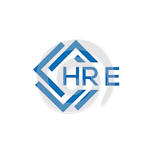 HRE letter logo design on white background. HRE creative circle letter logo . HRE letter design photo
