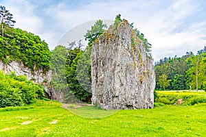 Unico calcare la roccia formazione Moravo bellezza ceco 