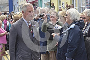 HRH visited aberaeron