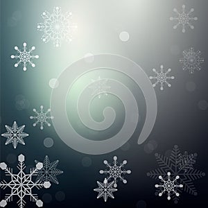 Ð¡hristmas background with snowflakes