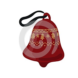 Ð¡hristmas bell. Beautiful decorations for Christmas tree