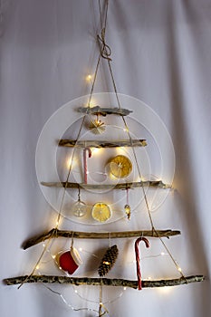 Ð¡hristmas tree in scandinavian style