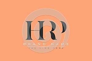 HRP abstract letter logo design