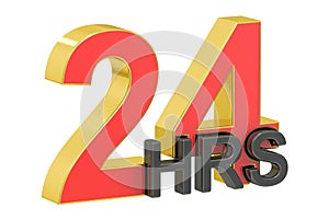 24hrs concept, 3D rendering