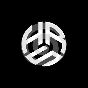 HRS letter logo design on white background. HRS creative initials letter logo concept. HRS letter design