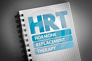 HRT - Hormone Replacement Therapy acronym photo