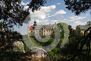 Hruba skala castle in Cesky raj , Czech republic