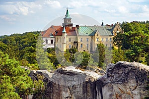 Hruba Skala castle sandstone rock city Czech paradise