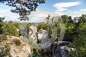 Hruba Skala castle sandstone rock city Czech paradise