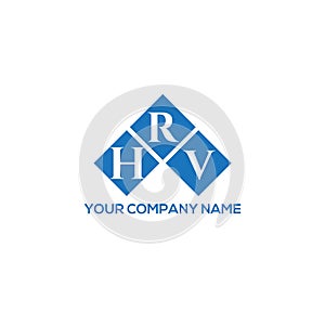 HRV letter logo design on white background. HRV creative initials letter logo concept. HRV letter design