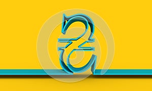 Hryvna money symbol