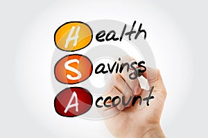 HSA - Health Savings Account acronym
