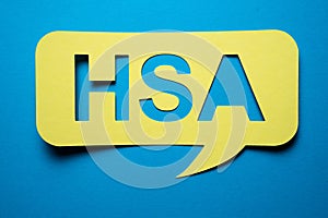 HSA Health Spending Account Speech Bubble