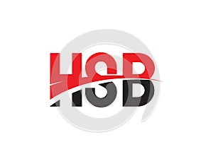 HSB Letter Initial Logo Design Vector Illustration