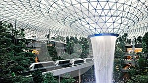 The HSBC Rain Vortex in Jewel Changi Airport photo
