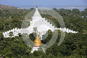 Hsinbyume Pagoda in Mingun, Mandalay, Myanmar