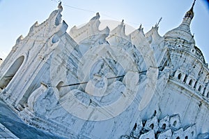 Hsinbyume Paya, Mingun, Mandalay, Myanmar photo