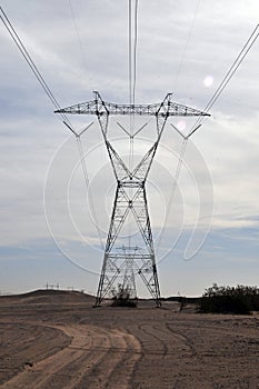 Communication - Power Tower between United States and Mexico photo