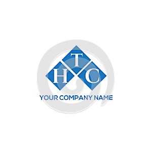HTC letter logo design on white background. HTC creative initials letter logo concept. HTC letter design