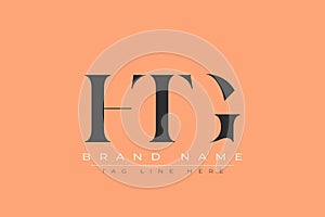 HTG abstract letter logo design