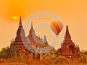Htilominlo Temple in Bagan. Myanmar.