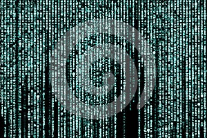 Html or binary code and computer technology concept