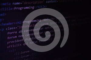 HTML code.Coding.Programming.Developing a webpage.Front-end development.Html coding.Html programming.