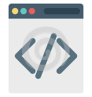 html coding, html, Isolated Vector icons that can be easily modified or edit