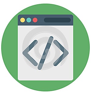 html coding, html, Isolated Vector icons that can be easily modified or edit