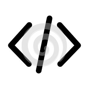 Html coding Line Style vector icon which can easily modify or edit