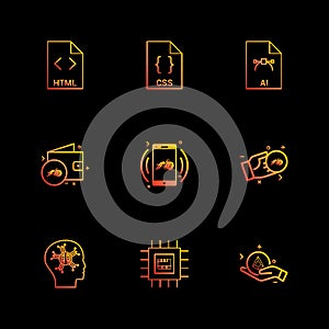 html , css , ai , wallet, mobile ,crypto currency , money , ic