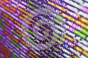 HTML5 in editor for website development.