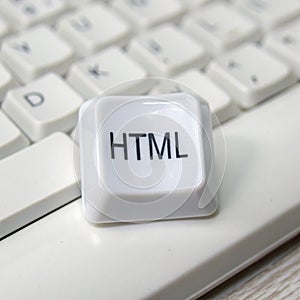 Html icon isolated on white background