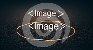 HTML Image Tag and Web Development Concept