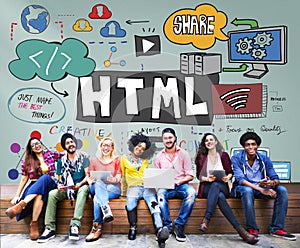 HTML Internet Computer Coding Website Network Concept