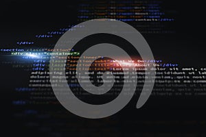 Html language coding background