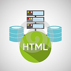 Html language data base storage