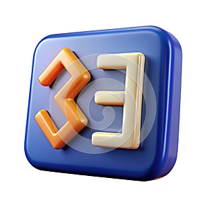 HTML3-1 Logo 3D Icon