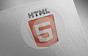 Html-5_1 on paper texture