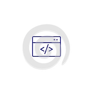 Html metadata code tag line icon. Xml java window website