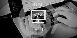 HTML Online Website Technology Online Programming Concept