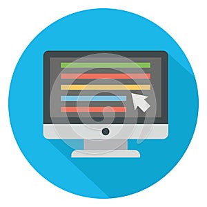 Html, phpColor Vector icon which can easily modify or edit