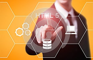 HTML Programming Language Web Development Coding Concept