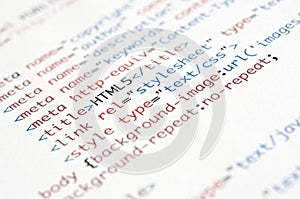 HTML Script photo